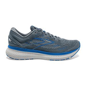 Brooks Glycerin 19 Road Running Shoes - Mens, Grey/Blue/White | IE-IFE485762